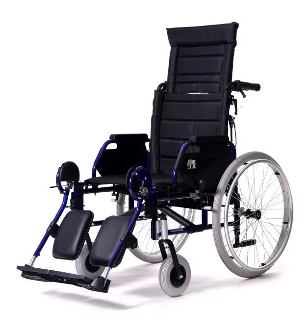 Specjalny wózek inwalidzki aluminiowy stabilizujący plecy i głowę Vermeiren Eclips X4 90